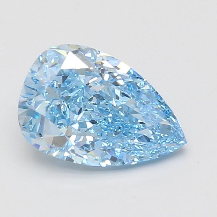 2.10 Ct. Fancy Vivid Blue Pear Lab Grown Diamond