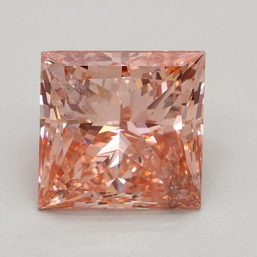 2.00 Ct. Fancy Intense Pink Princess Lab Grown Diamond