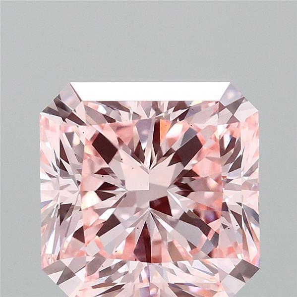 3.10 Ct. Fancy Intense Pink Radiant Lab Grown Diamond