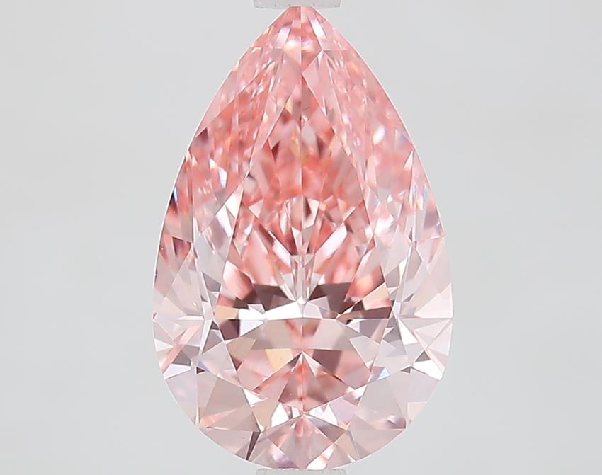 2.11 Ct. Fancy Vivid Pink Pear Lab Grown Diamond