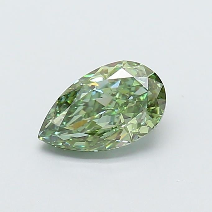 1.52 Ct. Fancy Vivid Green Pear Lab Grown Diamond