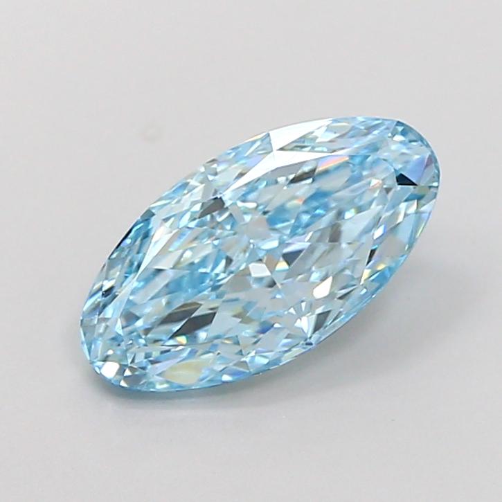 1.59 Ct. Fancy Vivid  Blue Oval Lab Grown Diamond
