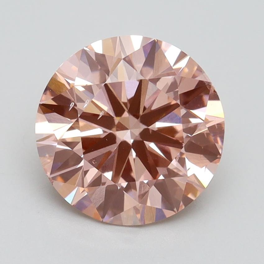 2.30 Ct. Fancy Intense Pink Round Lab Grown Diamond