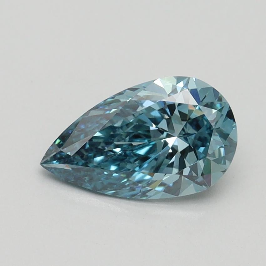 1.01 Ct. Fancy Vivid Blue Pear Lab Grown Diamond