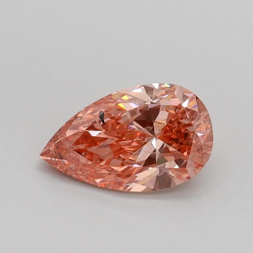 0.70 Ct. Fancy Vivid Pink Pear Lab Grown Diamond