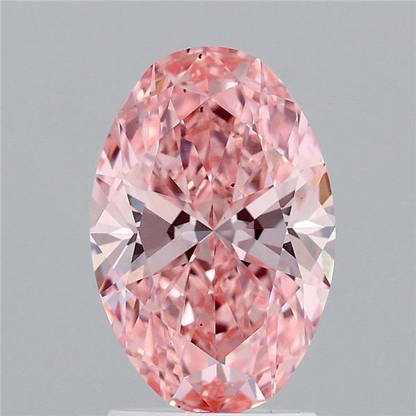 2.03 Ct. Fancy Vivid  Pink Oval Lab Grown Diamond
