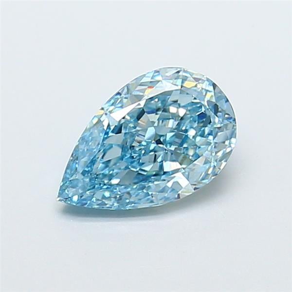 1.39 Ct. Fancy Vivid  Blue Pear Lab Grown Diamond