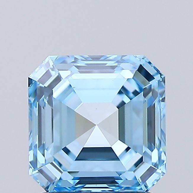 1.65 Ct. Fancy Vivid  Blue Asscher Lab Grown Diamond