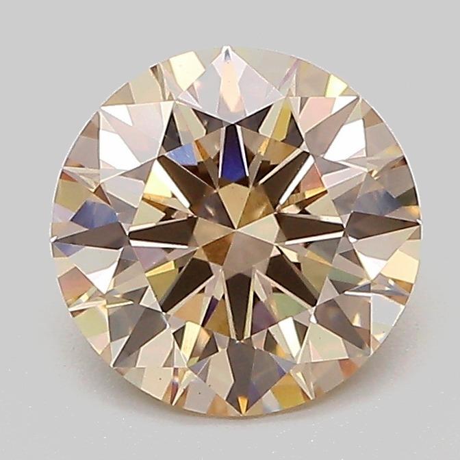1.61 Ct. Fancy Light  Brown Round Lab Grown Diamond