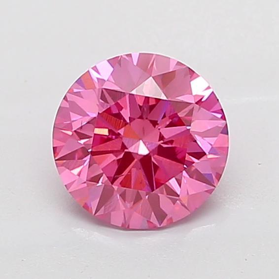 2.02 Ct. Fancy Vivid Pink Round Lab Grown Diamond
