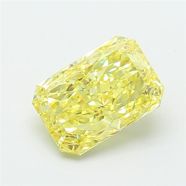 5.03 Ct. Fancy Vivid Yellow Radiant Lab Grown Diamond