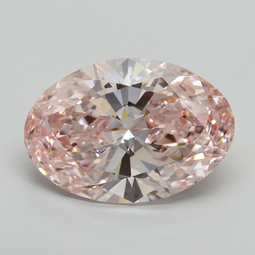 9.52 Ct. Fancy Intense Pink Oval Lab Grown Diamond