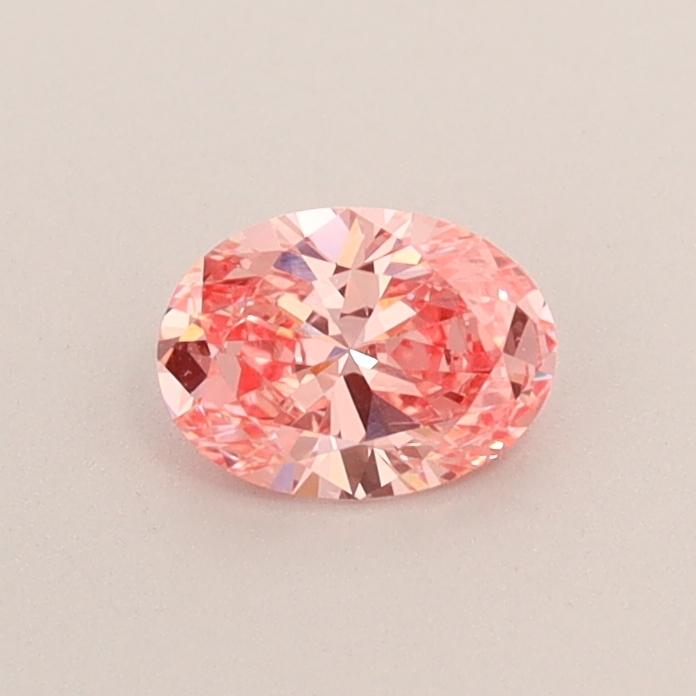 0.39 Ct. Fancy Vivid  Pink Oval Lab Grown Diamond