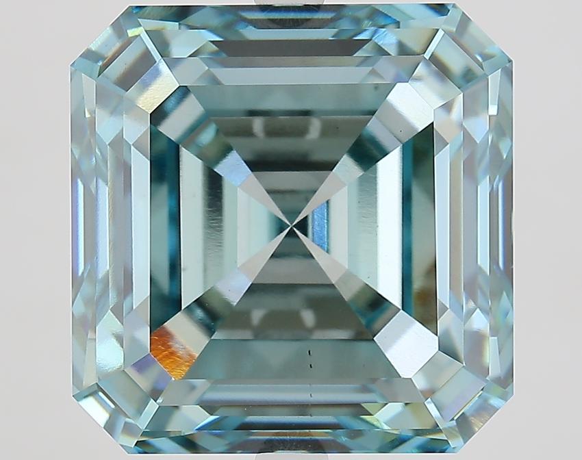 15.17 Ct. Fancy Intense Blue Asscher Lab Grown Diamond