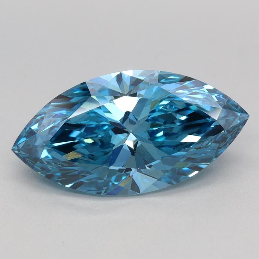 2.06 Ct. Fancy Vivid Blue Marquise Lab Grown Diamond