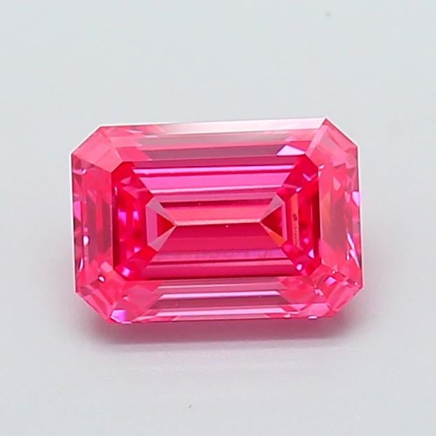 1.26 Ct. Fancy Vivid  Pink Emerald Lab Grown Diamond