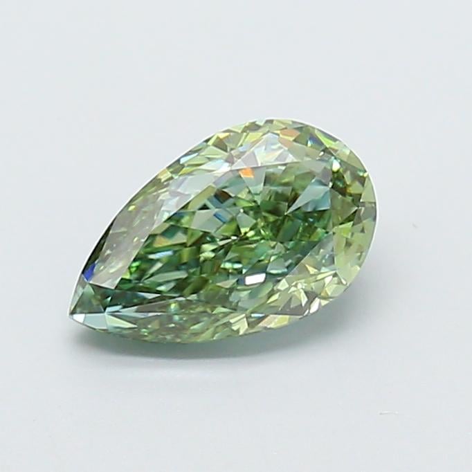 2.03 Ct. Fancy Vivid Green Pear Lab Grown Diamond