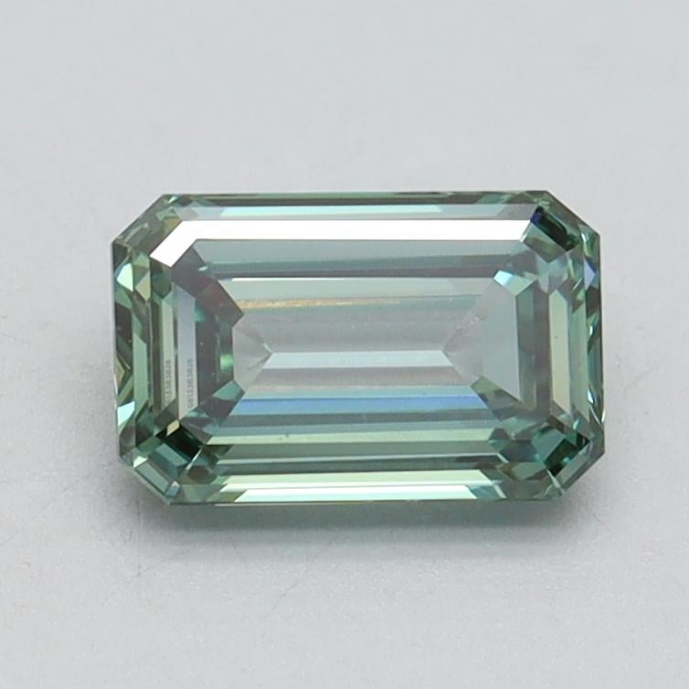 1.02 Ct. Fancy Intense Pacific Green Emerald Lab Grown Diamond