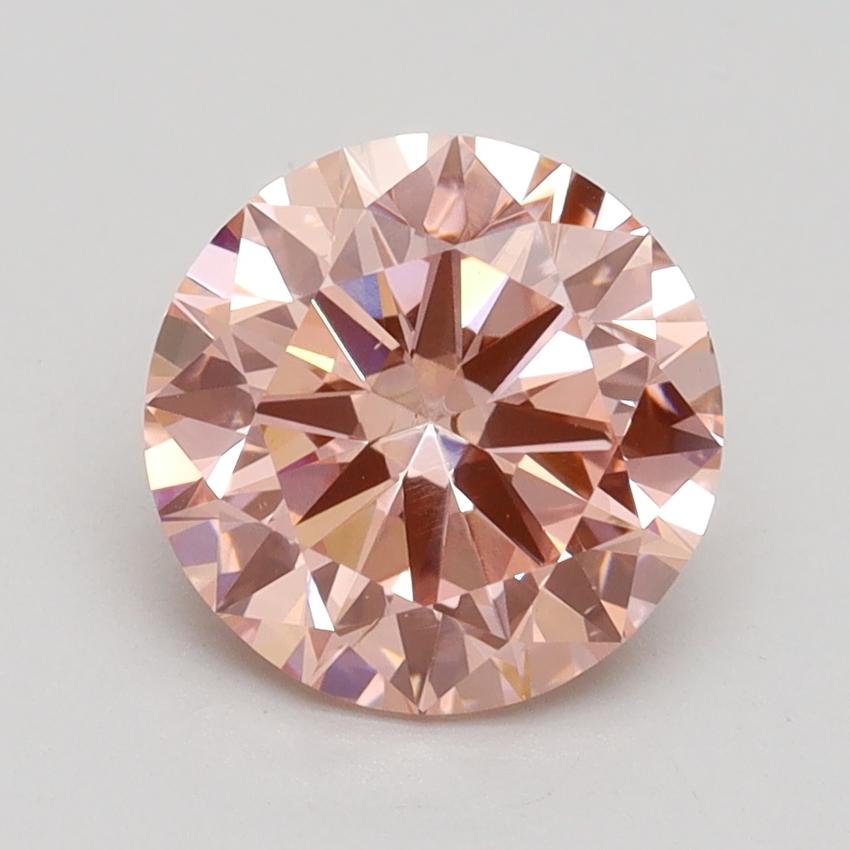 2.00 Ct. Fancy Intense Pink Round Lab Grown Diamond