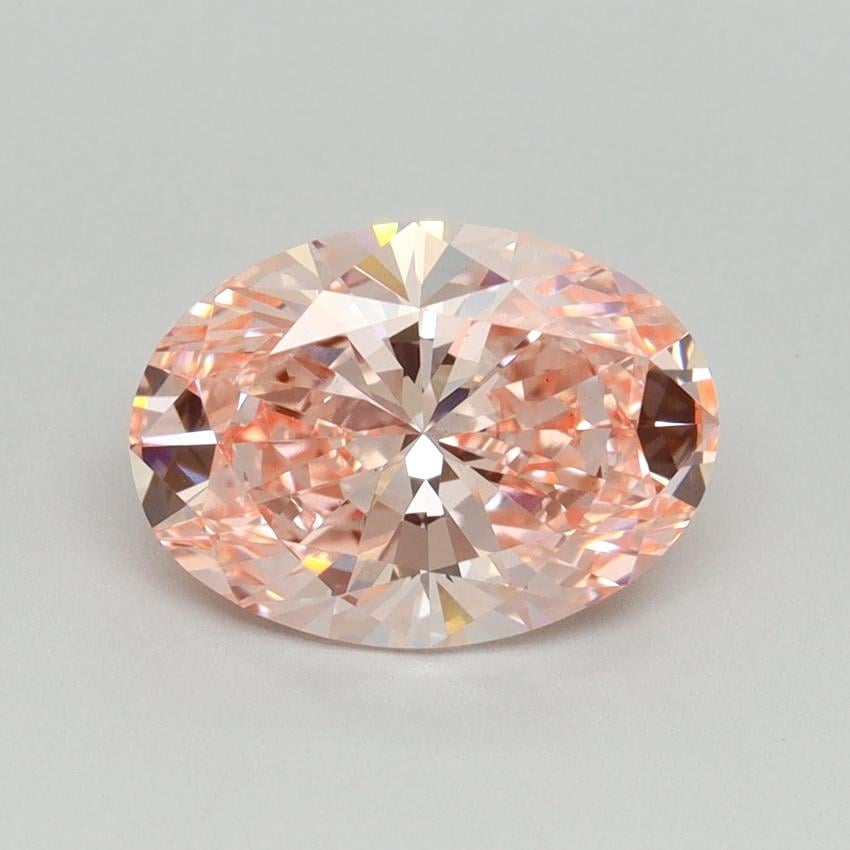 2.07 Ct. Fancy Vivid Pink Oval Lab Grown Diamond