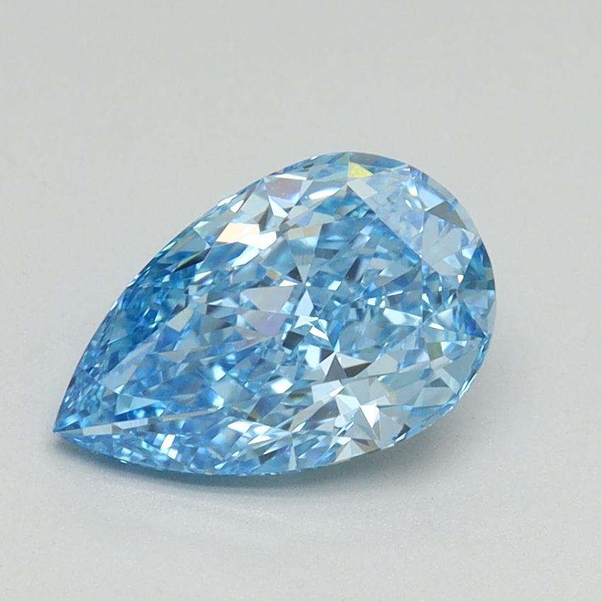 1.43 Ct. Fancy Vivid Blue Pear Lab Grown Diamond