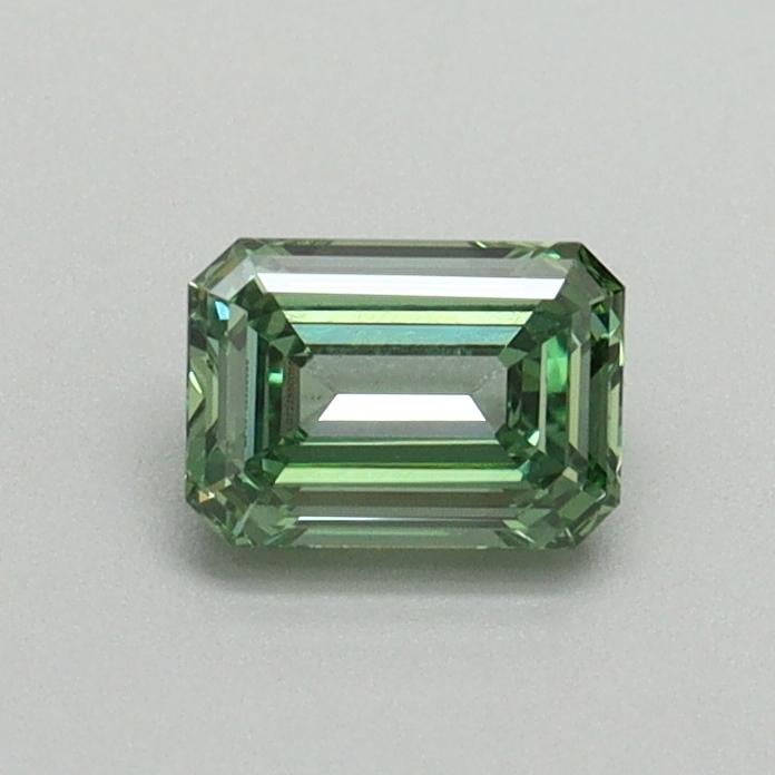 0.48 Ct. Fancy Vivid Green Emerald Lab Grown Diamond