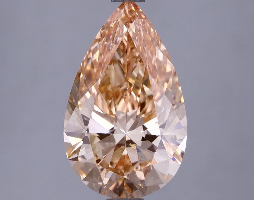 2.08 Ct. Fancy Vivid Pink Pear Lab Grown Diamond