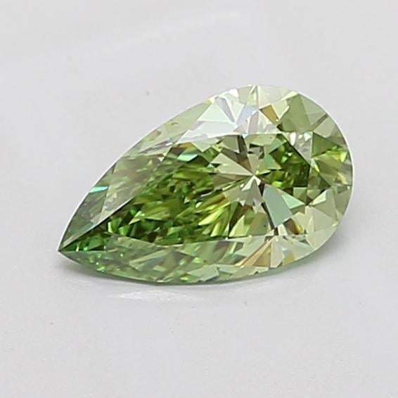 1.00 Ct. Fancy Vivid Green Pear Lab Grown Diamond