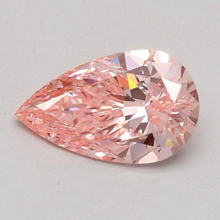 0.54 Ct. Fancy Intense Pink Pear Lab Grown Diamond