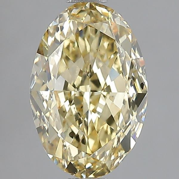 2.52 Ct. Fancy  Yellow Oval Lab Grown Diamond