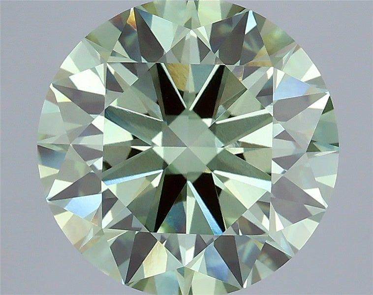 5.06 Ct. Fancy Vivid  Green Round Lab Grown Diamond