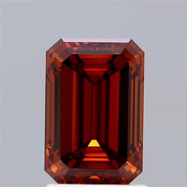 2.01 Ct. Fancy Orange Emerald Lab Grown Diamond