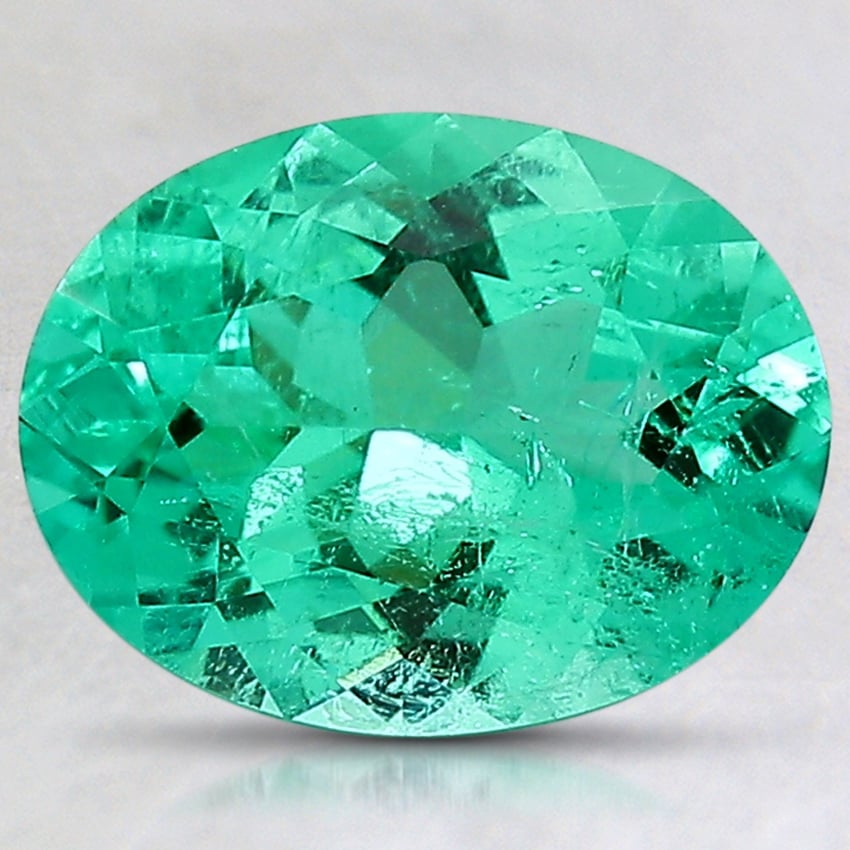 9.7x7.4mm Oval Colombian Emerald