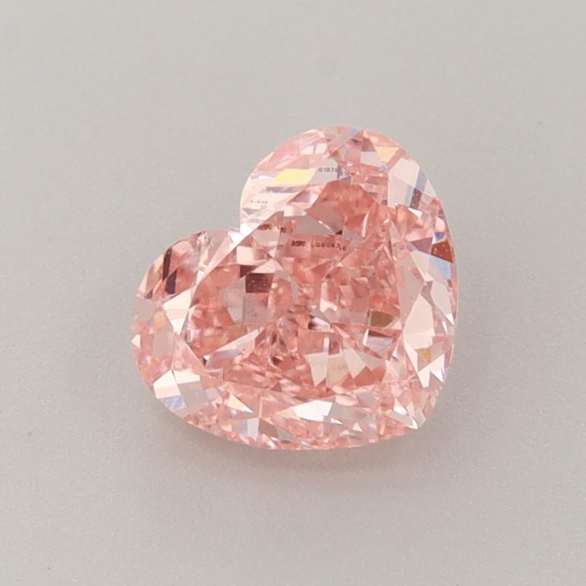 1.39 Ct. Fancy Vivid  Pink Heart Lab Grown Diamond