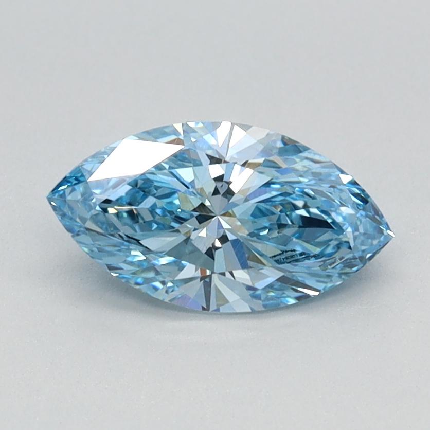 0.70 Ct. Fancy Vivid Blue Marquise Lab Grown Diamond