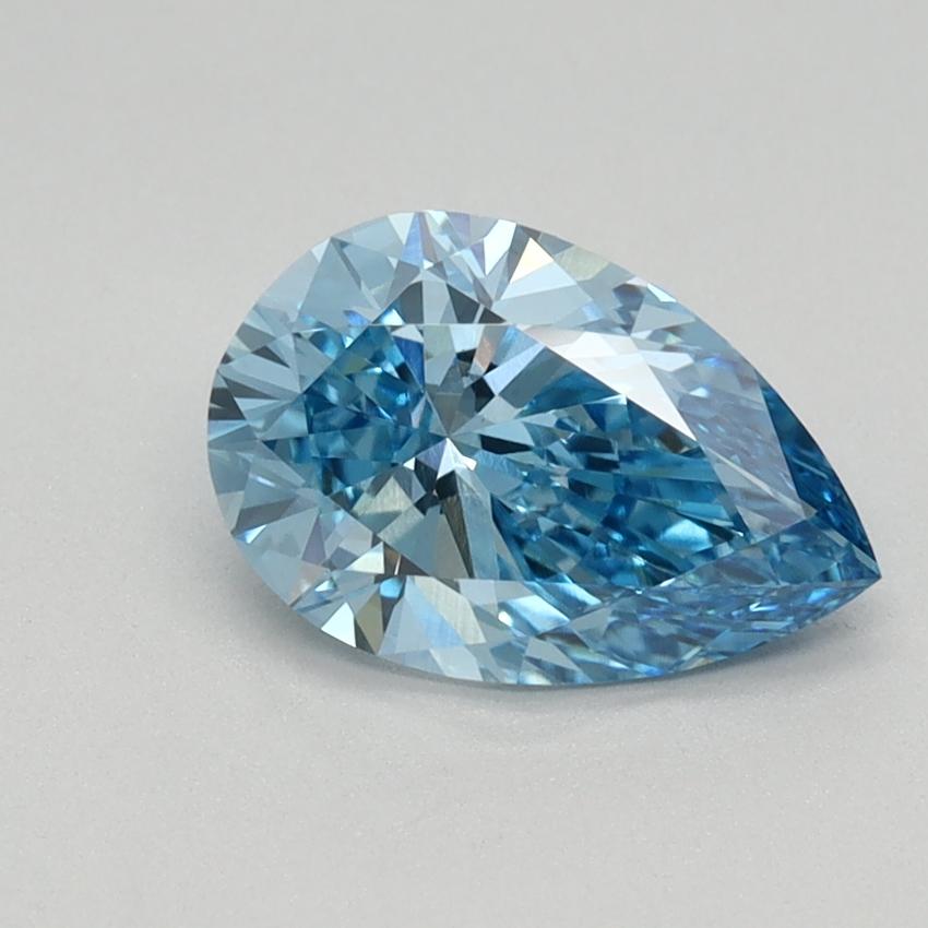 1.11 Ct. Fancy Vivid Blue Pear Lab Grown Diamond