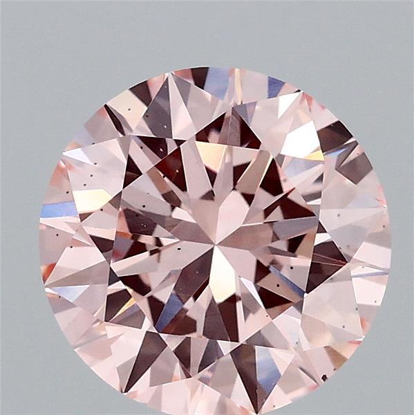 2.01 Ct. Fancy Intense Pink Round Lab Grown Diamond