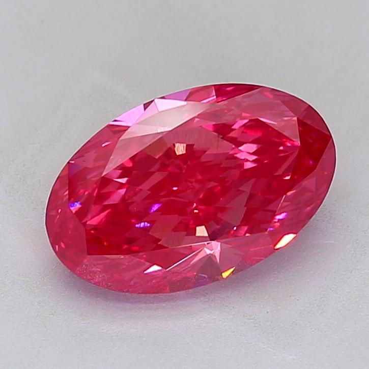 4.83 Ct. Fancy Vivid Pink Oval Lab Grown Diamond