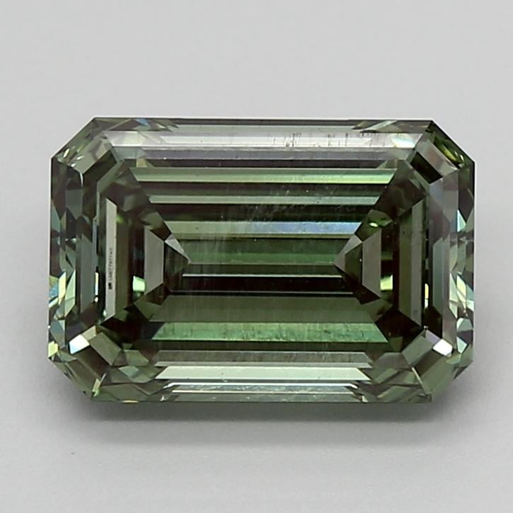 4.00 Ct. Fancy Vivid  Green Emerald Lab Grown Diamond