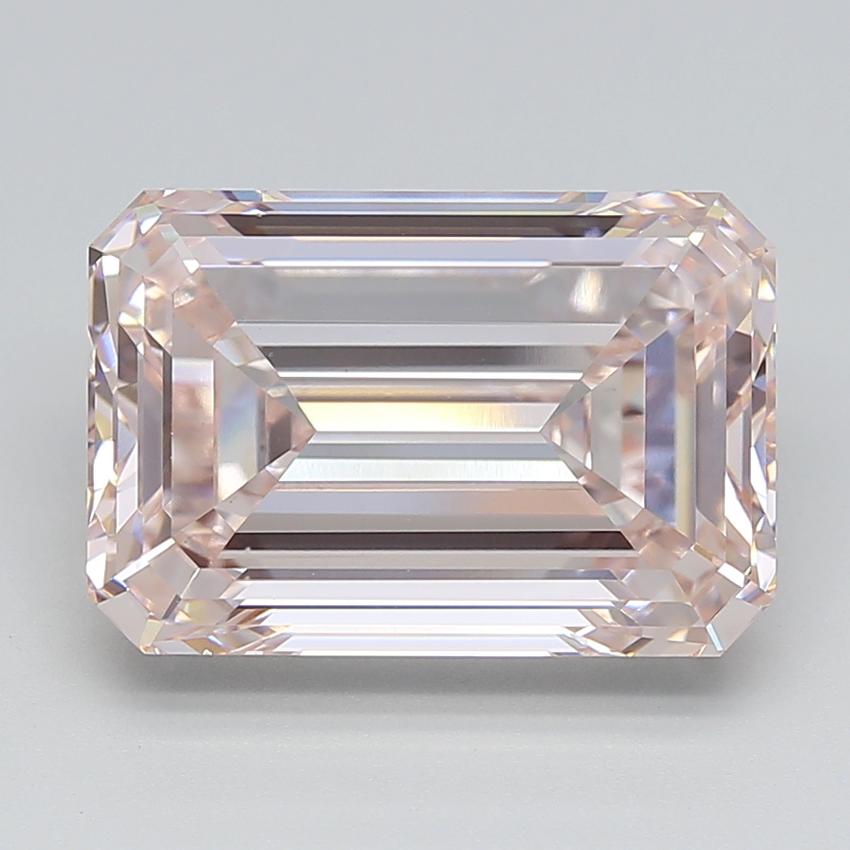 9.81 Ct. Light Pink Emerald Lab Grown Diamond