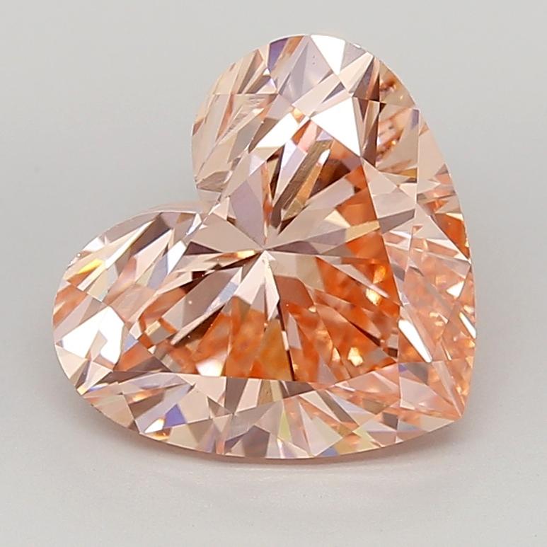 4.99 Ct. Fancy Vivid  Pink Heart Lab Grown Diamond