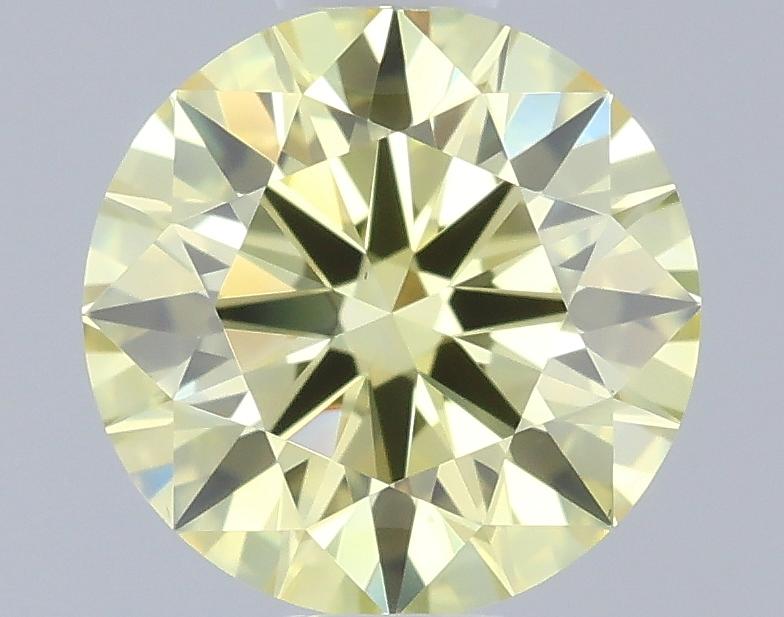 0.58 Ct. Fancy Intense Yellow Round Lab Grown Diamond