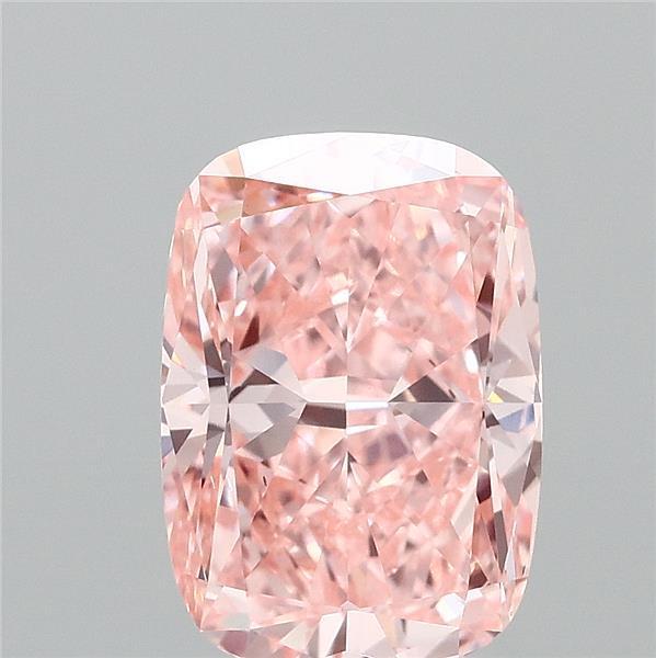 2.52 Ct. Fancy Vivid Pink Cushion Lab Grown Diamond