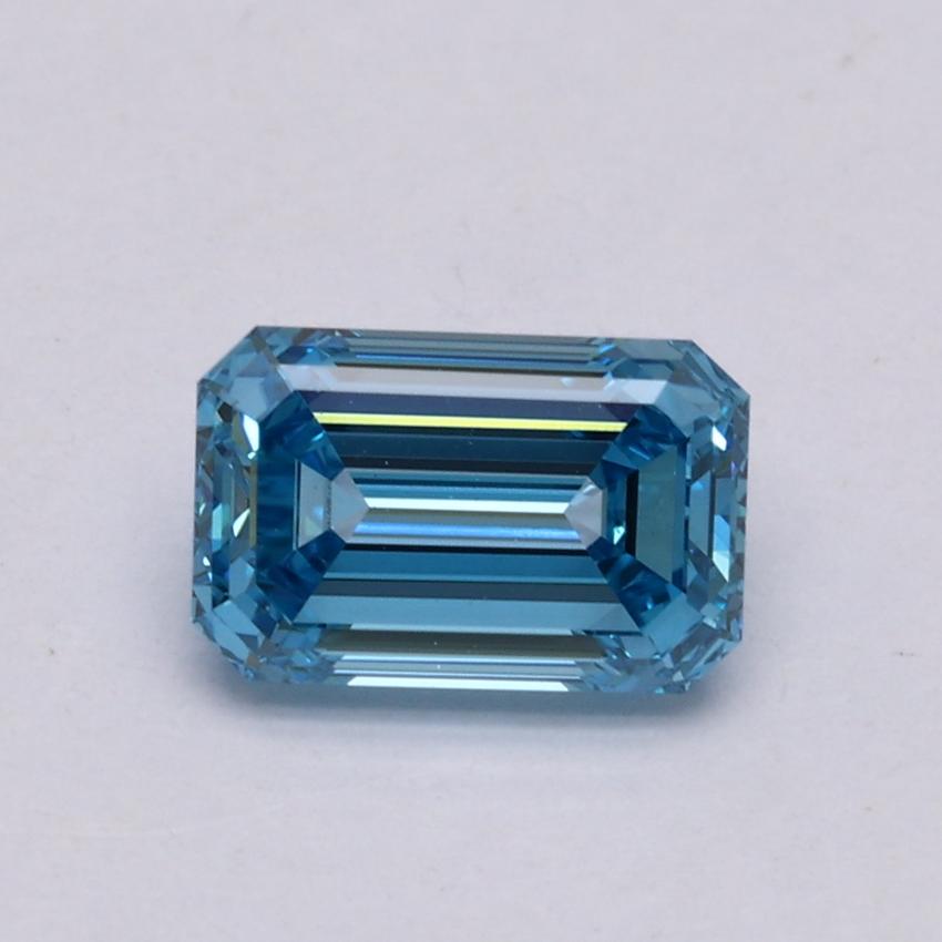 1.02 Ct. Fancy Intense Blue Emerald Lab Grown Diamond