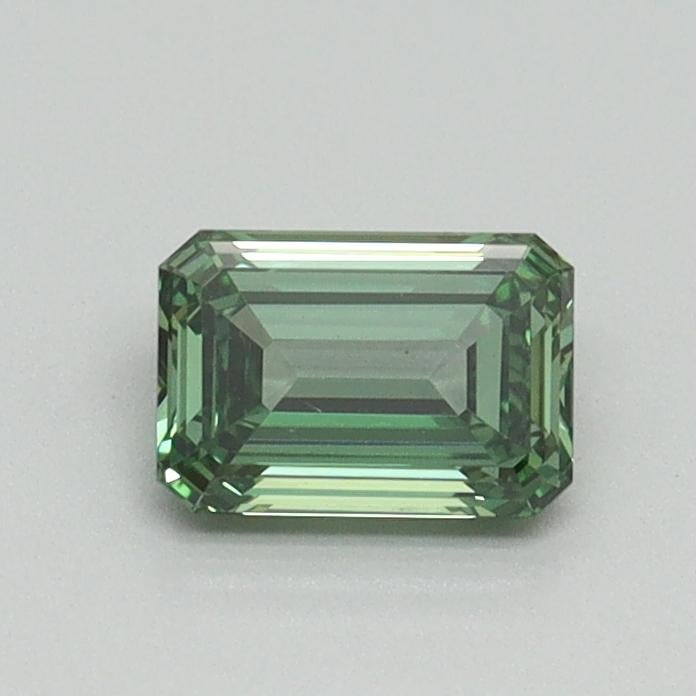 0.53 Ct. Fancy Vivid Pacific Green Emerald Lab Grown Diamond