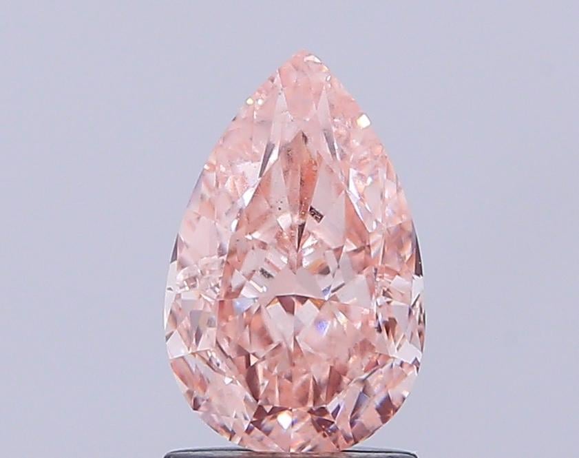 1.59 Ct. Fancy Intense Brownish Pink Pear Lab Grown Diamond