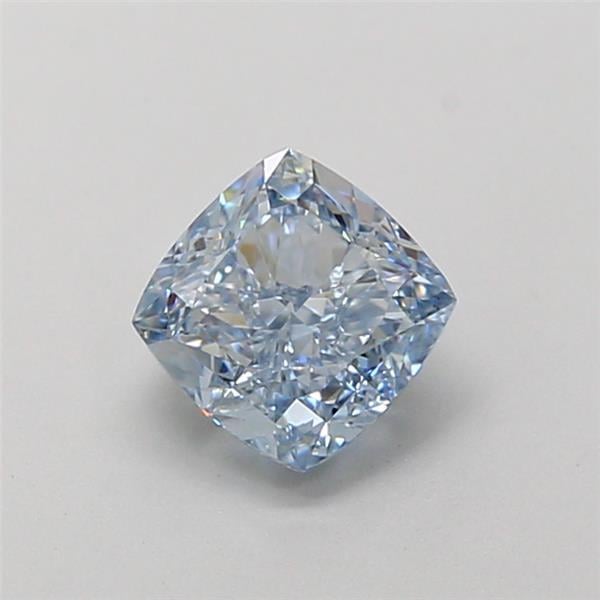 1.21 Ct. Fancy Intense Blue Cushion Lab Grown Diamond