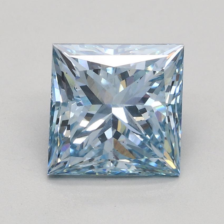1.80 Ct. Fancy Intense Blue Princess Lab Grown Diamond