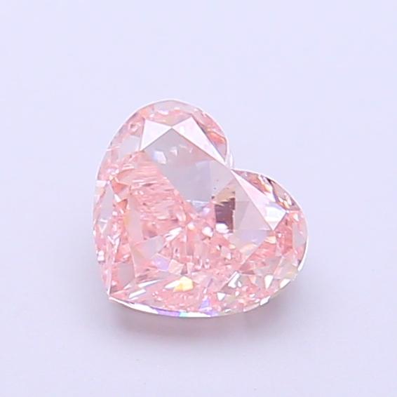 0.80 Ct. Fancy Vivid  Pink Heart Lab Grown Diamond