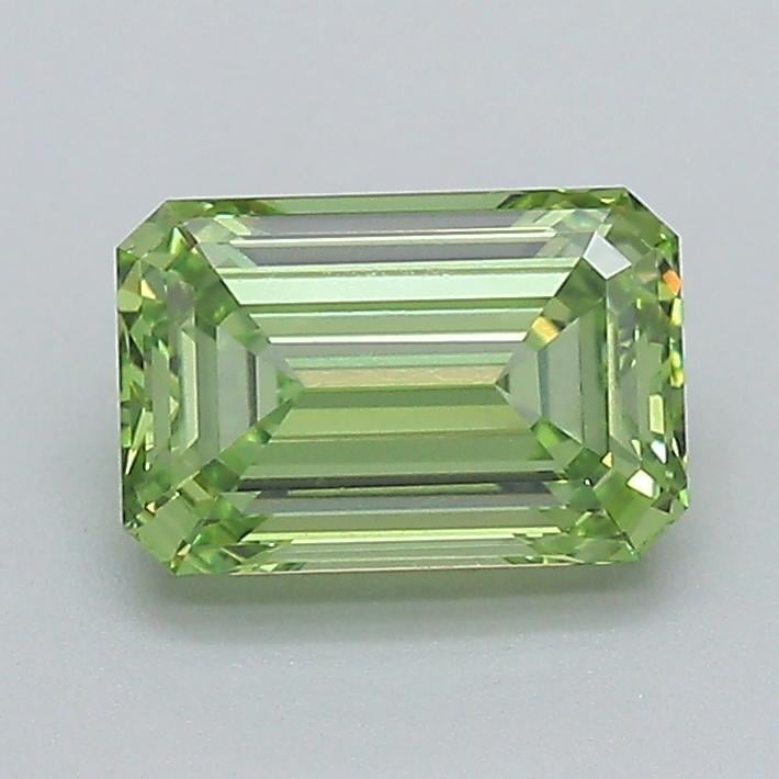 1.01 Ct. Fancy Vivid  Green Emerald Lab Grown Diamond
